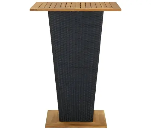 9-Daļīgs Dārza Bāra Mēbeļu Komplekts, Melna Pe Rotangpalma Vidaxl