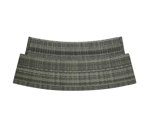 3-Daļīgs Dārza Bāra Mēbeļu Komplekts Ar Matračiem, Pelēks Vidaxl