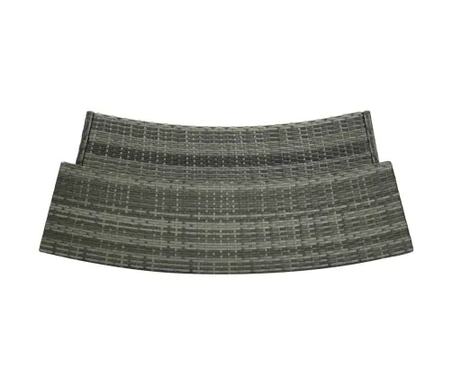 3-Daļīgs Dārza Bāra Mēbeļu Komplekts Ar Matračiem, Pelēks Vidaxl