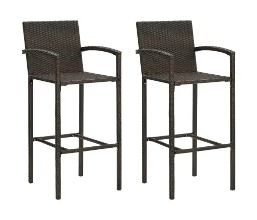 3-Daļīgs Dārza Bāra Mēbeļu Komplekts, Brūns Vidaxl