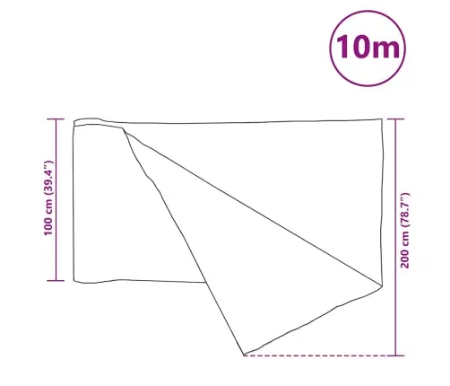 Norobežojošais Tīkls, Antracītpelēks, 1X10 M, Hdpe, 75 G/M² Vidaxl