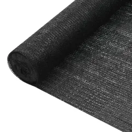 Norobežojošais Tīkls, Melns, 1,2X10 M, Hdpe, 75 G/M²  Vidaxl