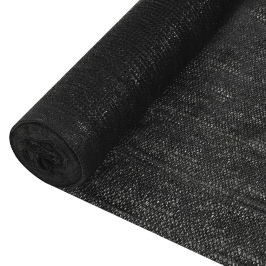 Norobežojošais Tīkls, Melns, 1,2X50 M, Hdpe, 150 G/M²  Vidaxl