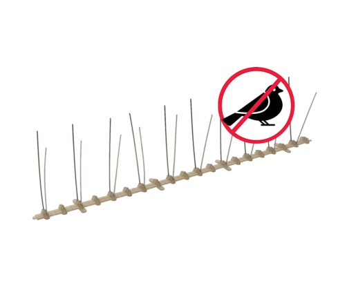 Putnu Atbaidīšanas Radzes, 2 Rindas, 20 Gab., 10 M, Plastmasa Vidaxl