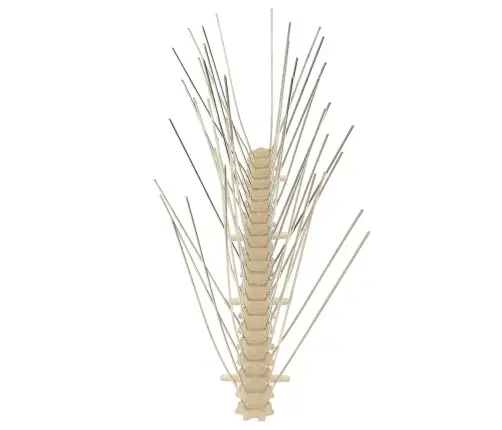 Putnu Atbaidīšanas Radzes, 4 Rindas, 20 Gab., 10 M, Plastmasa Vidaxl