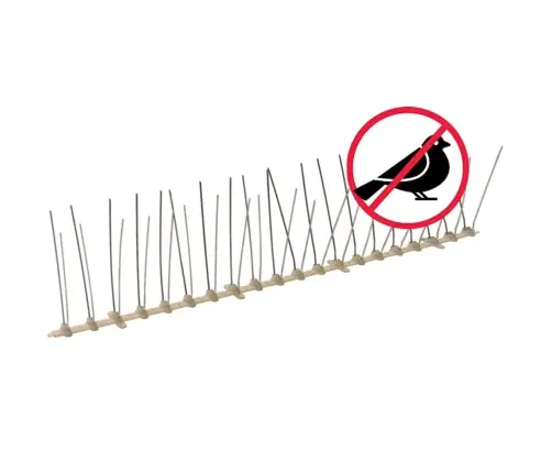 Putnu Atbaidīšanas Radzes, 4 Rindas, 20 Gab., 10 M, Plastmasa Vidaxl