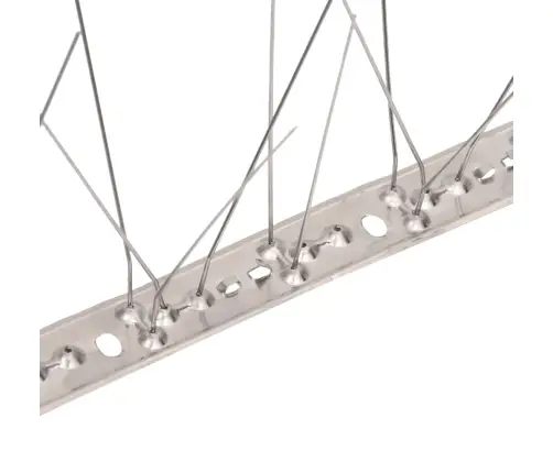 Putnu Atbaidīšanas Radzes, 5 Rindas, 20 Gab., 10 M, Tērauds Vidaxl