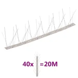 Smaigų Rinkinys Nuo Paukščių/Balandžių, 40Vnt., 5 Eilės, 20M