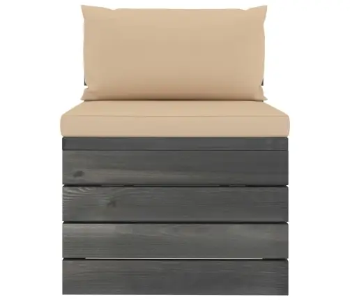 2-Osaline Kaubaalustest Aiadiivani Komplekt Patjadega Männipuit