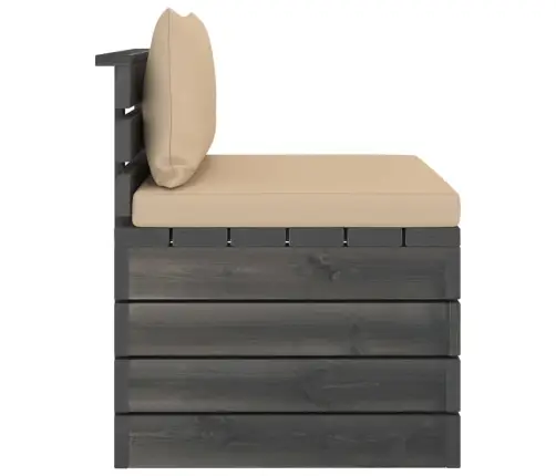 2-Osaline Kaubaalustest Aiadiivani Komplekt Patjadega Männipuit