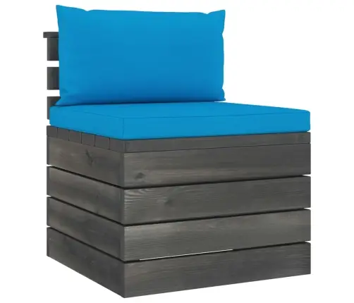 2-Daļīgs Dārza Palešu Mēbeļu Komplekts Ar Matračiem, Priede Vidaxl