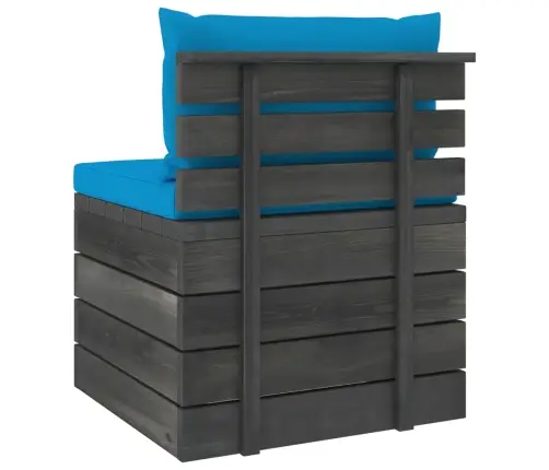 2-Daļīgs Dārza Palešu Mēbeļu Komplekts Ar Matračiem, Priede Vidaxl