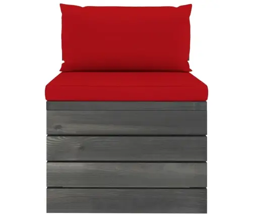 2-Osaline Kaubaalustest Aiadiivani Komplekt Patjadega Männipuit