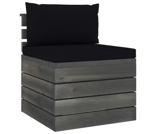 2-Daļīgs Dārza Palešu Mēbeļu Komplekts Ar Matračiem, Priede Vidaxl