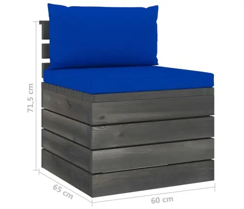 Sodo Komplektas Iš Palečių Su Pagalvėlėmis, 2 Dalių, Pušis