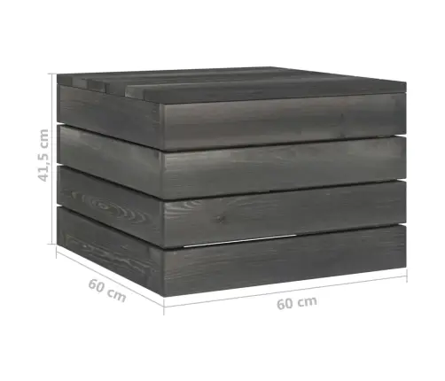 Sodo Komplektas Iš Palečių Su Pagalvėlėmis, 2 Dalių, Pušis