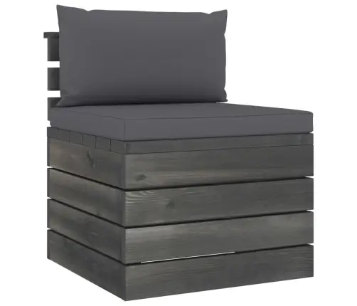 2-Daļīgs Dārza Palešu Mēbeļu Komplekts Ar Matračiem, Priede Vidaxl