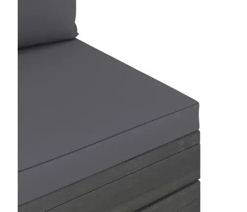 2-Daļīgs Dārza Palešu Mēbeļu Komplekts Ar Matračiem, Priede Vidaxl