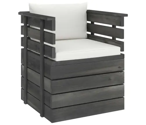 Dārza Atpūtas Krēsls Ar Matračiem, Priedes Koks Vidaxl