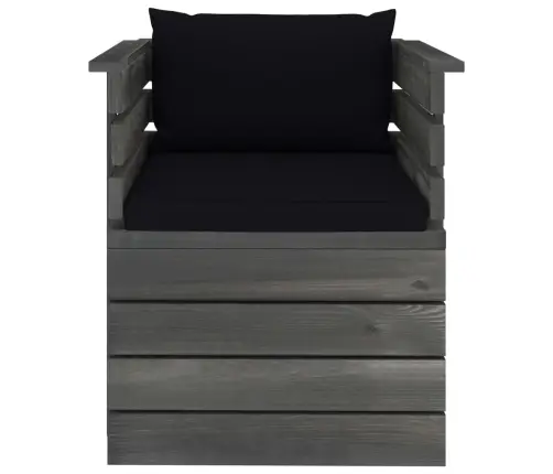 Dārza Atpūtas Krēsls Ar Matračiem, Priedes Koks Vidaxl