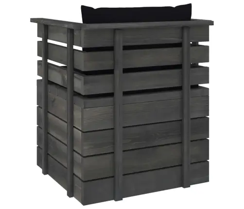 Dārza Atpūtas Krēsls Ar Matračiem, Priedes Koks Vidaxl