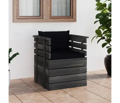 Dārza Atpūtas Krēsls Ar Matračiem, Priedes Koks Vidaxl