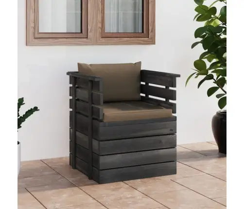 Dārza Atpūtas Krēsls Ar Matračiem, Priedes Koks Vidaxl