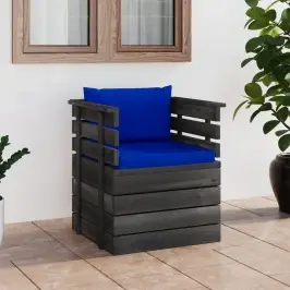 Dārza Atpūtas Krēsls Ar Matračiem, Priedes Koks Vidaxl