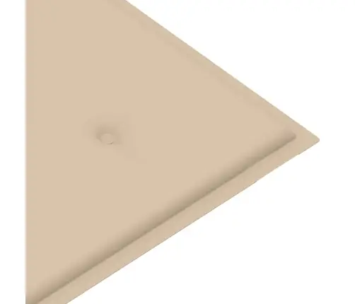 Sols Ar Bēšu Matraci, 120 Cm, Masīvs Tīkkoks Vidaxl