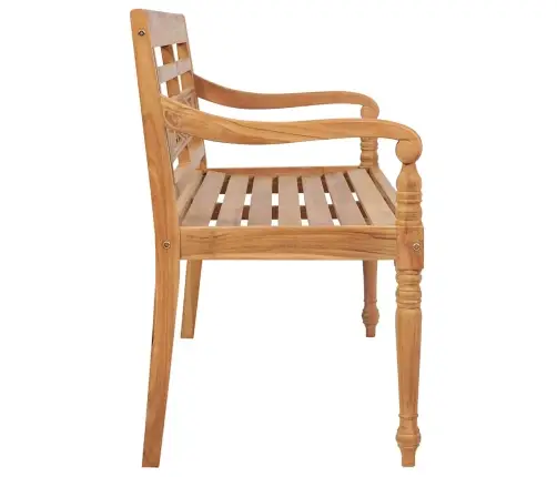 Sols Ar Koši Zilu Matraci, 120 Cm, Masīvs Tīkkoks Vidaxl