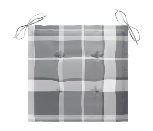 Dārza Krēsli, 2 Gab., Matrači Ar Četrstūriem, Masīvs Tīkkoks Vidaxl