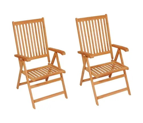 Dārza Krēsli, 2 Gab., Pelēkbrūni Matrači, Masīvs Tīkkoks Vidaxl