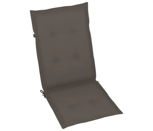 Dārza Krēsli, 2 Gab., Pelēkbrūni Matrači, Masīvs Tīkkoks Vidaxl