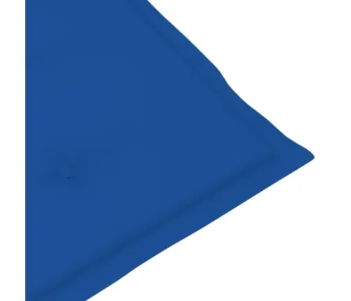 Dārza Krēsli, 2 Gab., Koši Zili Matrači, Masīvs Tīkkoks Vidaxl