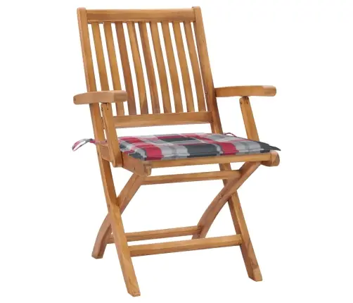 Sodo Kėdės Su Languotomis Pagalvėlėmis, 2Vnt., Tikmedis