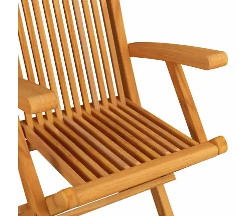 Dārza Krēsli, Sarkani Matrači, 3 Gab., Masīvs Tīkkoks Vidaxl