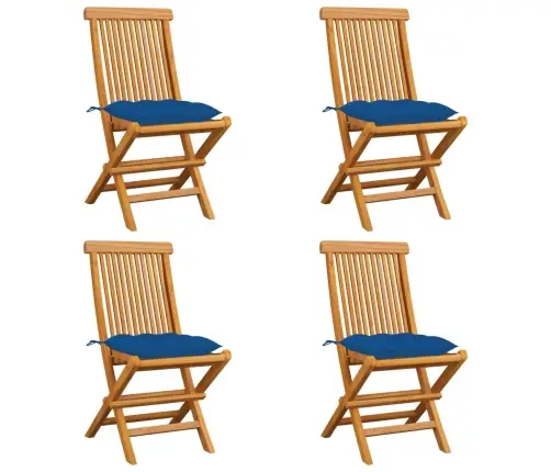 Aiatoolid Siniste Istmepatjadega, 4 Tk, Tiikpuu