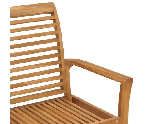 Dārza Sols Ar Melnu Matraci, 112 Cm, Masīvs Tīkkoks Vidaxl