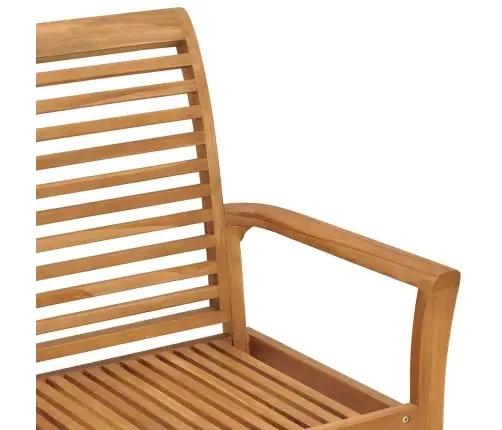 Dārza Sols Ar Pelēkbrūnu Matraci, 112 Cm, Masīvs Tīkkoks Vidaxl