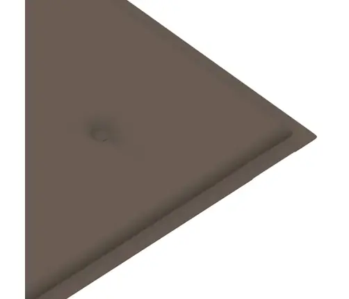 Dārza Sols Ar Pelēkbrūnu Matraci, 112 Cm, Masīvs Tīkkoks Vidaxl