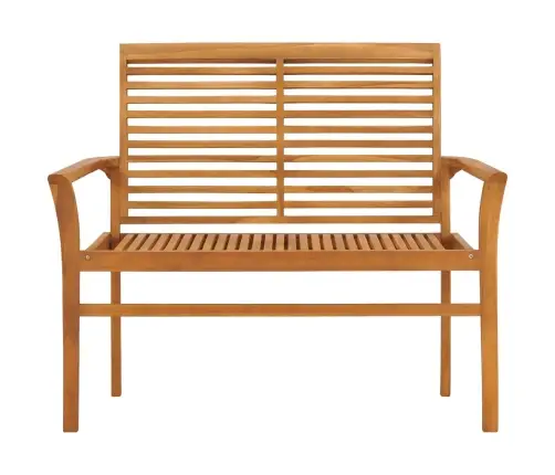 Sodo Suoliukas Su Karališka Mėlyna Pagalvėle, 112cm Tikmedis