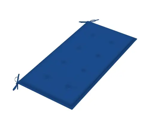 Sodo Suoliukas Su Karališka Mėlyna Pagalvėle, 112cm Tikmedis