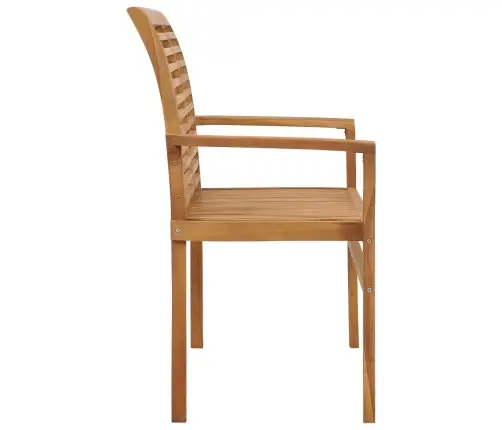 Dārza Sols Ar Gaiši Zilu Matraci, 112 Cm, Masīvs Tīkkoks Vidaxl