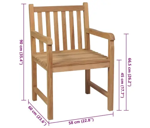 Dārza Krēsli, 2 Gab., Melni Matrači, Masīvs Tīkkoks Vidaxl