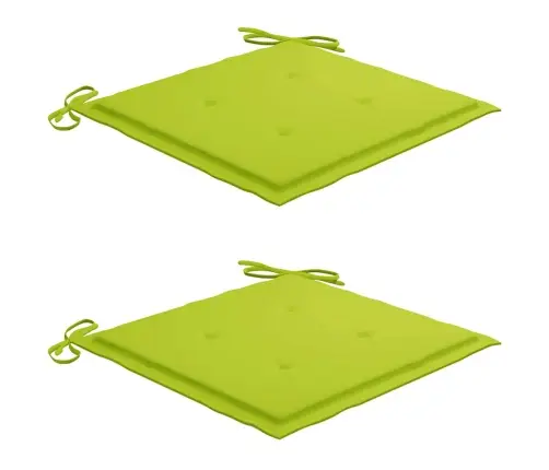 Sodo Kėdės Su Šviesiai Žaliomis Pagalvėlėmis, 2Vnt., Tikmedis