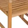 Supama Kėdė Su Kremine Pagalvėle, Tikmedžio Masyvas