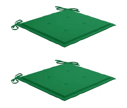 Šūpuļkrēsls Ar Zaļu Matraci, Masīvs Tīkkoks Vidaxl