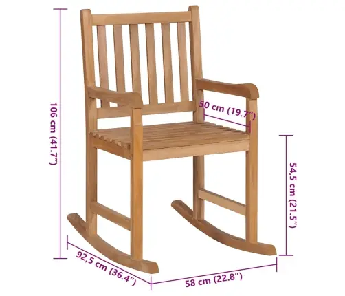 Šūpuļkrēsls Ar Pelēkbrūnu Matraci, Masīvs Tīkkoks Vidaxl