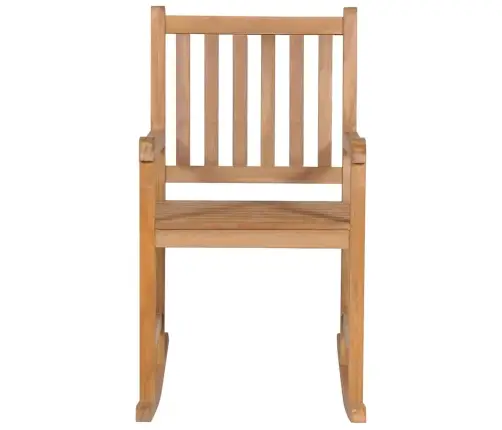 Šūpuļkrēsls Ar Koši Zilu Matraci, Masīvs Tīkkoks Vidaxl