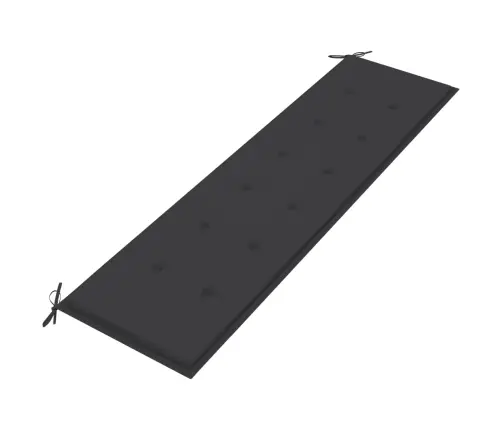 Sodo Suoliukas Su Antracito Spalvos Pagalvėle, 175cm Tikmedis Sodo Suoliukas Su Antracito Spalvos Pagalvėle, 175cm Tikmedis